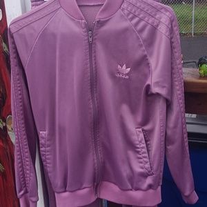 Adidas pink sweat suit